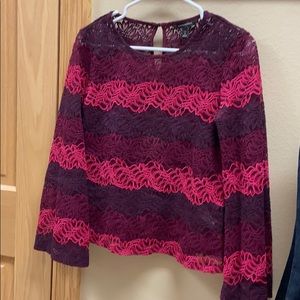 Banana republic laced blouse